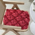 thumbnail image 2 of Woven Throw Pillow Set, Sofa & Bed Cushion Decor, Polyester Fleece Backrest Pillow, Knotted Ball Design, 2 of 9