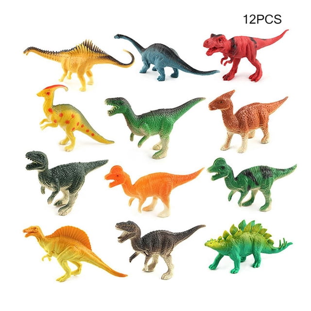 Diy Simulación Mini Dinosaurio Modelo Conjunto Animal Figuras De Acción Conjunto Juguete Para Regalo Educativo Para Niños Chico12 Piezas 2 Piezas Minnieouse FN002413-00