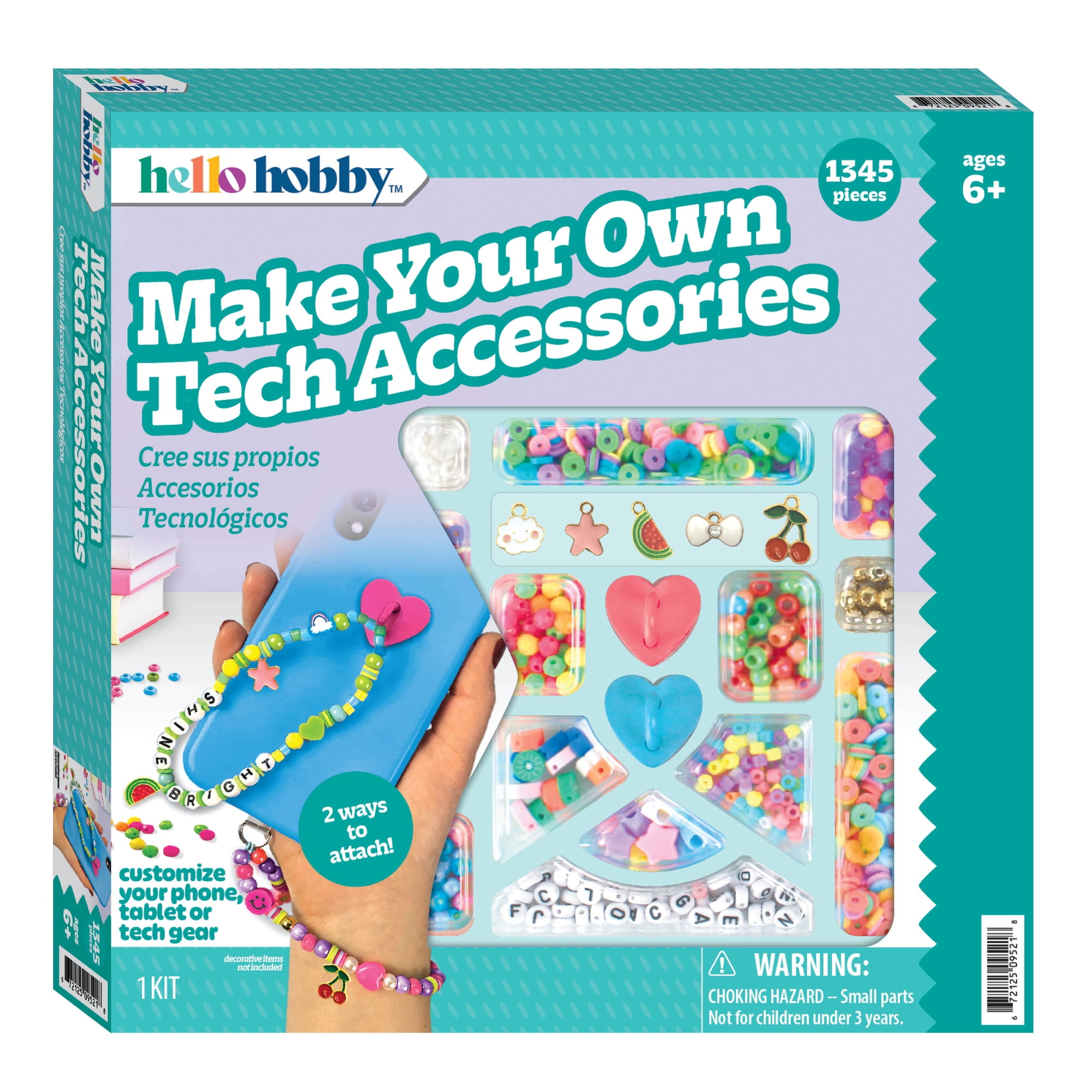 Hello Hobby Beaded DIY Phone Charm Kit