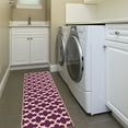 thumbnail image 6 of Ottomanson Non-Slip Hallway Runner Rug 20" x 59" Perfect for High Traffic Areas, Purple Trellis, 6 of 8