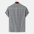 thumbnail image 6 of Save On Summer Checked Shirt for Mens Scooped Neck Tee Short Sleeve Tops Pullover Sweater Blouses Plain Classic Quick Dry Tunic Blouses Beach Gym Workout Running Casual Clothes, 6 of 7