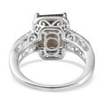 thumbnail image 7 of 925 Sterling Silver Octagon Smoky Quartz Solitaire Ring Costume Unique Stylish Fashion Jewelry for Women Birthday Christmas Gifts for Women for Her Size 11 Ct 2.7, 7 of 7