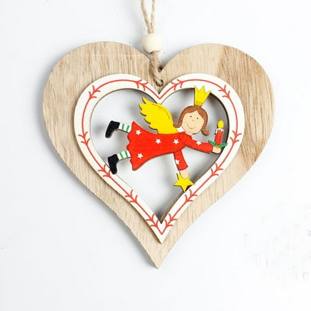 Wooden Christmas Decor - Hot Sale Exquisite Christmas Tree Decoration Wooden Ornament Hanging Pendant Christmas Gifts Xmas Home Festival Decor