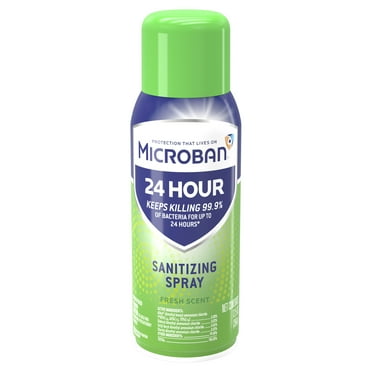 Microban 24 Hour Disinfectant Sanitizing Spray, Fresh Scent, 12.5 fl oz