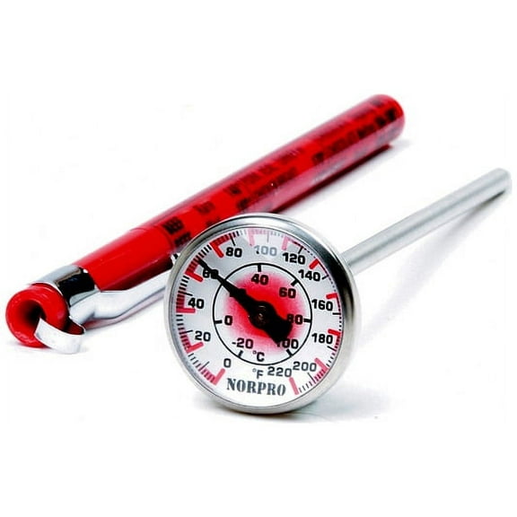 Norpro Instant Read Thermometer, 1 EA, Red