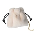 thumbnail image 2 of Bolso bandolera Hugo mujer mensajero hombro felpa blanco 22x22x12cm, 2 of 8