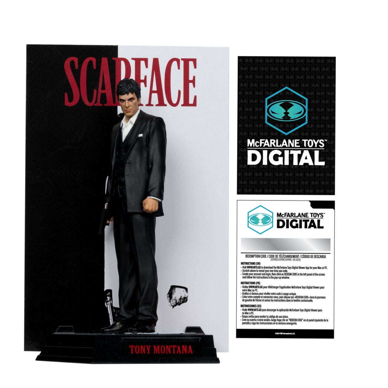 Tony Montana (Scarface) 6" Posed Figure with McFarlane Toys Digital Collectible