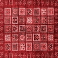 thumbnail image 1 of Ahgly Company Indoor Square Abstract Red Modern Area Rugs, 3' Square, 1 of 4