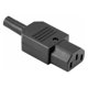 thumbnail image 2 of Moyic Enchufe de cableado de 3 pines, portátil, resistente al calor, 10A, 125-250V, repuesto de conector de alimentación para bicicleta Adaptadores de corriente Femenino, 2 of 6