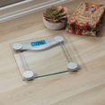 thumbnail image 4 of Taylor Digital Glass Body Weight Scale Silver and Clear, 4 of 10