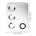 thumbnail image 2 of EeaseCA 3 Sets Color Mixing Board Stainless Steel Color Palettes for Nail Art Makeup, 2 of 7
