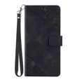 thumbnail image 3 of Feishell for Samsung Galaxy A53 5G 6.5 inch Wallet Case with Wrist Strap,Flip Cover with Embossed Pattern PU Leather Kickstand Credit Card Slots Magnetic Clasp Folio Purse Phone Case,Black, 3 of 7