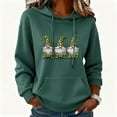 thumbnail image 1 of Xuyuer St Patrick's Day Hoodie for Women Irish Shamrock Graphic Shirt Funny Lucky Clover Long Sleeve Hoodie Pullover Tops, 1 of 6
