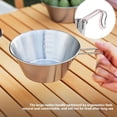 thumbnail image 3 of Vajilla portátil Toystoory de acero inoxidable plateada para cocinar al aire libre, 3 of 6
