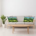 thumbnail image 4 of Ambesonne Mountain Throw Pillow Cover 4 Pack, Landscape of Mountains, 18", Forest Green, 4 of 7