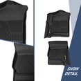 thumbnail image 3 of TPE Floor Mats Fit For 14-19 Silverado Sierra 1500-3500 Double Cab Front & 2nd 98241, 3 of 10