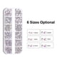 thumbnail image 2 of 1800 piezas Nail Arts Rhinestone Kit Cristal AB Decoración Gemas 6 tamaños (1.6-4 mm) Vidrio iridisc Abanopi Transparente, 2 of 5
