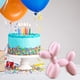 thumbnail image 4 of Resina Globo Perro Escultura Artesanía Animal Figura Pastel Decoración (Rosa) Ndcxsfigh  Libre de BPA, 4 of 4