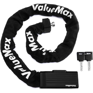 ValueMax Bike Chain Lock with Keys, 3.2 Feet