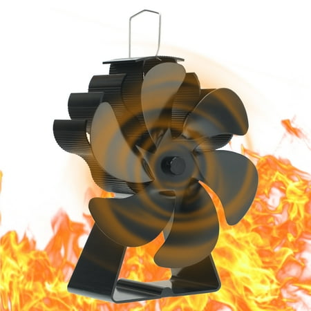 

Viugreum Heat Powered Stove Fan | Fast Start Fireplace Fans | Heat Activated Fan Ultra Quiet Circulating Warm Air Wood Stove Fans Non Electric with Bimetal Strip Overheating Protection