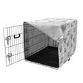 thumbnail image 3 of Yoga Dog Crate Cover, Bears with Various Poses Monochrome Culture Inspirations Posture, Easy to Use Pet Kennel Cover for Medium Large Dogs, 35" x 23" x 27", Black White, by Ambesonne, 3 of 6