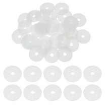 30 Pcs M5 Silicone Flat Washers 5mm ID 25mm OD 2mm Thick Plain Washer Grommets Sealing Spacer Gasket Ring Water Hose Washers, White