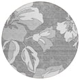 thumbnail image 2 of Addison Rugs Chantille Indoor/Outdoor Transitional Floral Gray Washable Round Rug, 8' x 8', 2 of 6