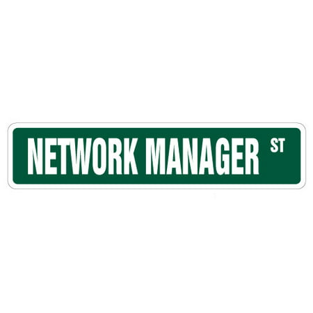 NETWORK MANAGER Street Sign Childrens Name Room Sign | Indoor/Outdoor |  24