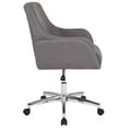 thumbnail image 2 of Flash Furniture Rochelle Home and Office Upholstered Mid-Back Chair in Light Gray Fabric, 2 of 5