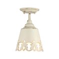 thumbnail image 1 of Golden Lighting 0883-Sf Eloise 8 Pouces Wide Semi-Flush Ceiling Fixture - Off White, 1 of 1