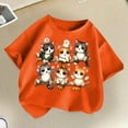 thumbnail image 4 of Kiijoy Tween Girls Graphic Tee Cartoon Cat Print Short Sleeve T-Shirt for Kids, Sizes 12-14, 4 of 4
