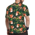 thumbnail image 2 of Wukai Forest Squirrel Print Men's Short-Sleeved Mesh T-Shirt,Quick-Dry Short Sleeve Workout T-Shirt-Large, 2 of 8