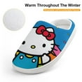 thumbnail image 4 of Kids Slippers Hello Kitty House Slippers Warm Soft Plush Slipper Anti-Slip Winter Fluffy House Shoes for Boys Girls, 4 of 7