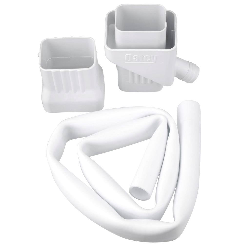 Oatey Mystic 2 in. x 3 in. White Rainwater Collection System