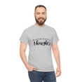 thumbnail image 5 of Think Happy Thoughts Inspirational Optimistic  Gildan Unisex Cotton Tee, 5 of 7