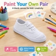 thumbnail image 5 of Girls White Shoes Canvas Comfortable Causal Sneakers for Boys Toddler Kids, 5 of 12
