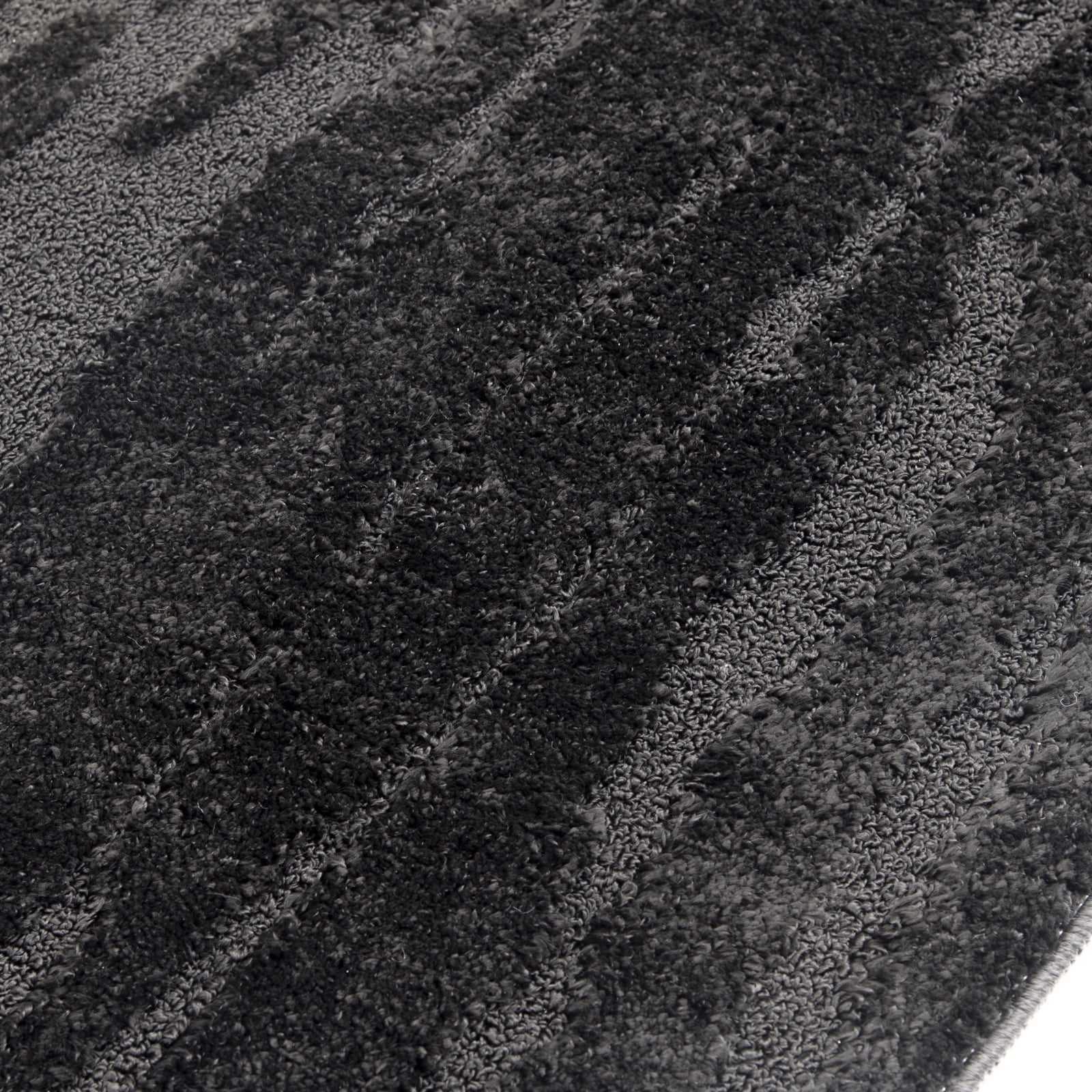 Athen Ripley Black 26"x45" Washable area rug