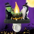 thumbnail image 1 of Lámpara ZLQWE Luz nocturna con forma de bruja de Halloween, 12 x 11 x 5 cm, 1 of 7