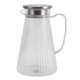 thumbnail image 1 of Water Pitcher with Lid and Handle 1500ml Clear Acrylic Heat Resistant for Lemonade, Milk, Iced Tea, Cold or Hot Drinks Style 1, 1 of 4