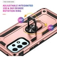thumbnail image 4 of Military Grade Drop Impact for Samsung Galaxy A53 5G Case Galaxy A53 Case 360 Metal Rotating Ring Kickstand Holder Armor Heavy Duty Shockproof Case for Galaxy A53 5G Phone Case (Rose Gold), 4 of 8