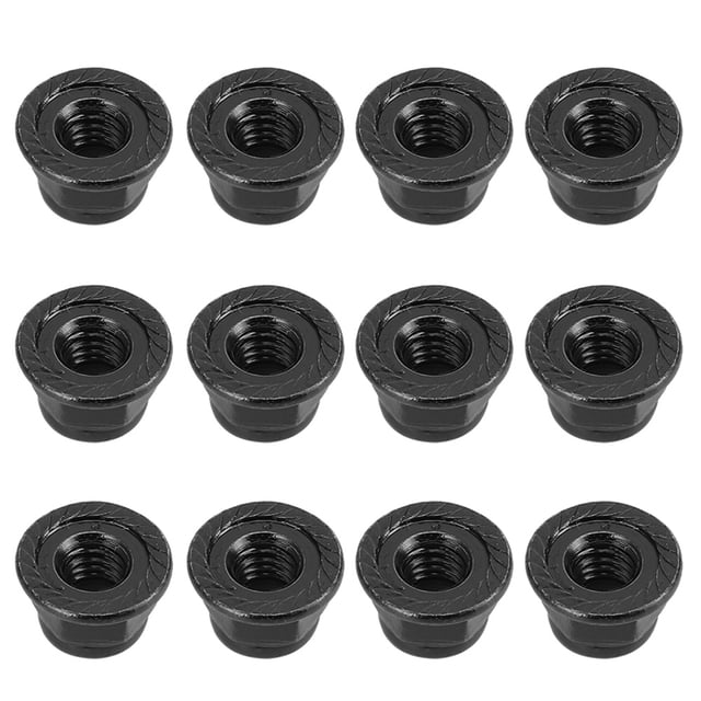 12 tuercas de seguridad antideslizantes de 4 mm para neumáticos Axial Traxxas TRX4 TRX6 SCX10 1/10 RC (negro)
