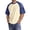 Beige, variant on Mens T-Shirts Summer Loose Fit Crew Neck Elbow Sleeve Color Block Tops Casual Tops