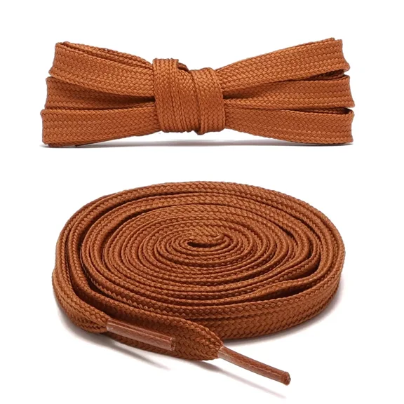 1pair Double Layers Flat Shoe Laces Strings for Sneakers Tennis Athletic Shoes