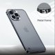 thumbnail image 4 of Luxury Electroplated Metal Frame Case For iPhone 11 12 13 Pro Max 12 13 Mini Acrylic Back Plate Lens Protective Cover Phone Case, 4 of 5