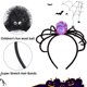 thumbnail image 3 of 2 diademas de araña de Halloween con aro de pelo de araña, diadema de lentejuelas para Halloween, accesorio de disfraz de fiesta, 3 of 7
