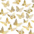 thumbnail image 5 of 3D Butterfly Decoration - 12 Pcs - Wall Decor DIY Home Decorations Removable Wall Decals Murals for Home Living Room Babys Bedroom Showcase Nursery Ar, 5 of 5