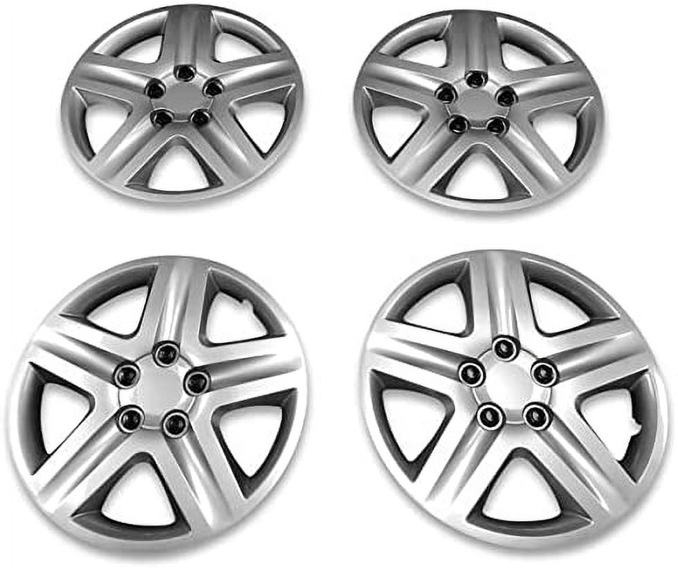 16 inch Hubcap for 2006-2011 Chevrolet Impala Wheel Cover 16 in Hub Cap Silver - Set of 4 Pcs