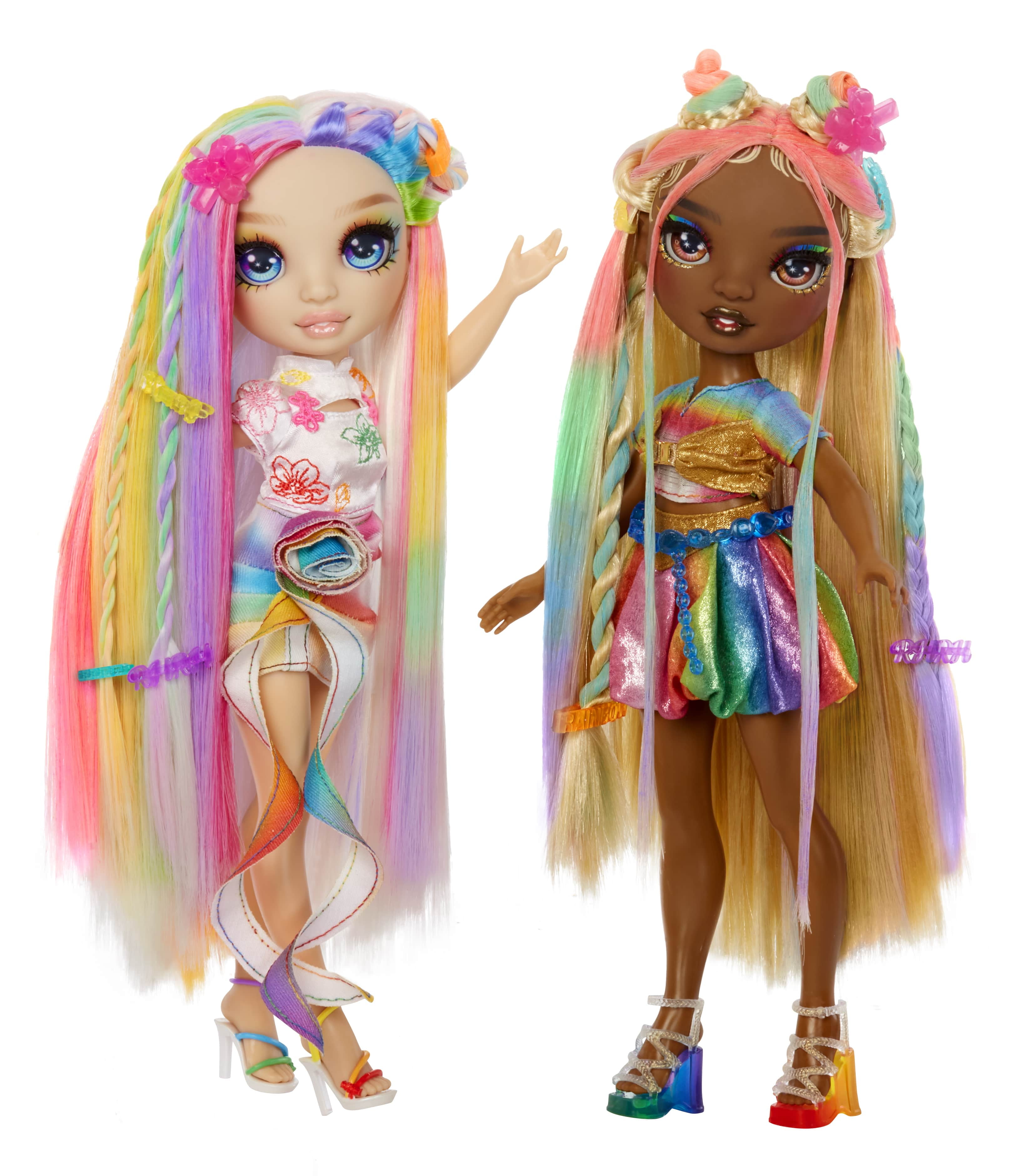 Rainbow High Hair Chalk & Style Amaya - Rainbow 11” Doll, Washable Rainbow Hair Chalk