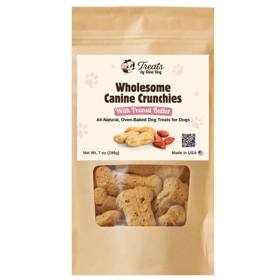 Treats by Diva Dog: Wholesome Canine Crunchies with Peanut Butter Dog Biscuits