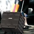 thumbnail image 3 of BAZIC Foldable Utility Cart Portable Rolling Folding Cart 16"x18"x15", w/ Lid Cover, 70 Lbs Capacity, 3-Pack, 3 of 7
